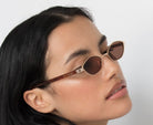 Buy Lu Goldie - Farrah Chestnut Sunglasses by Lu Goldie - at Hamish & Grace