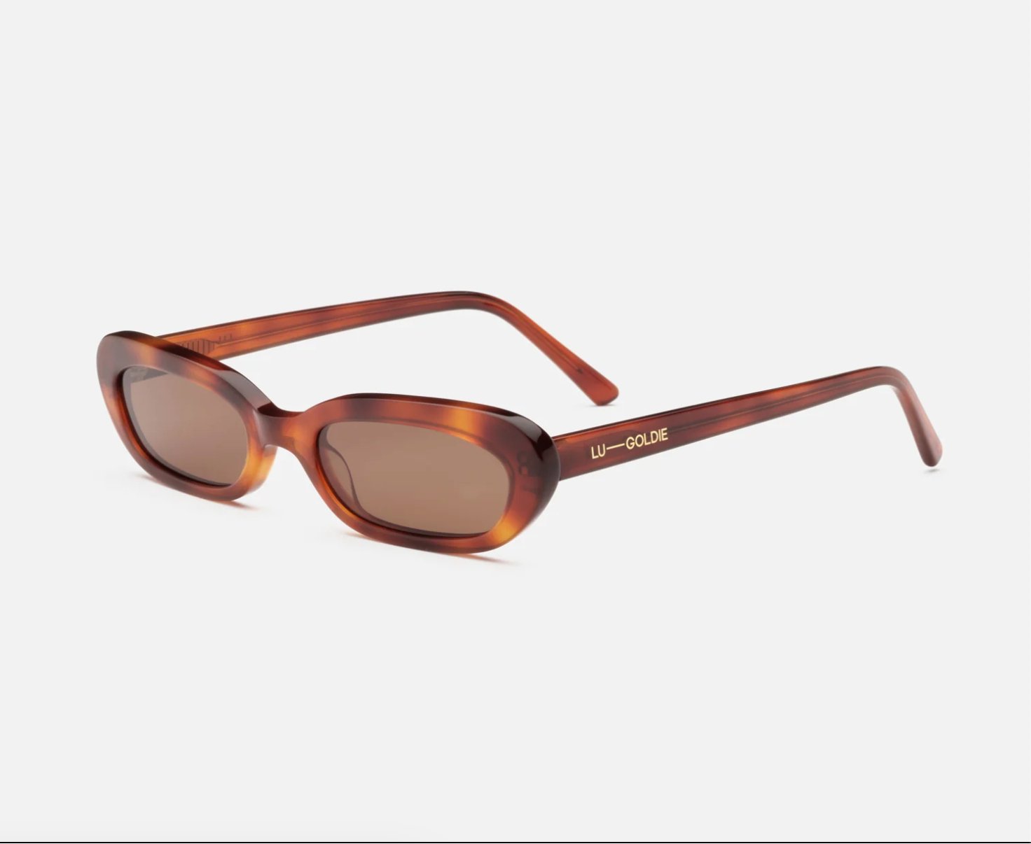 Buy Lu Goldie - Lola Coffee Sunglasses by Lu Goldie - at Hamish & Grace