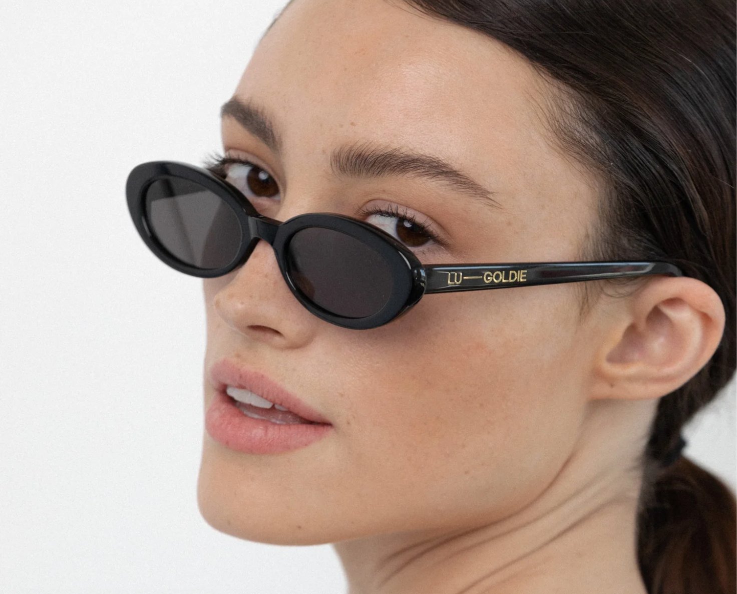 Buy Lu Goldie - Sylvie Black Sunglasses by Lu Goldie - at Hamish & Grace