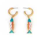 Buy Lucky Turquoise Fish Earrings by Hamish + Grace - at Hamish & Grace