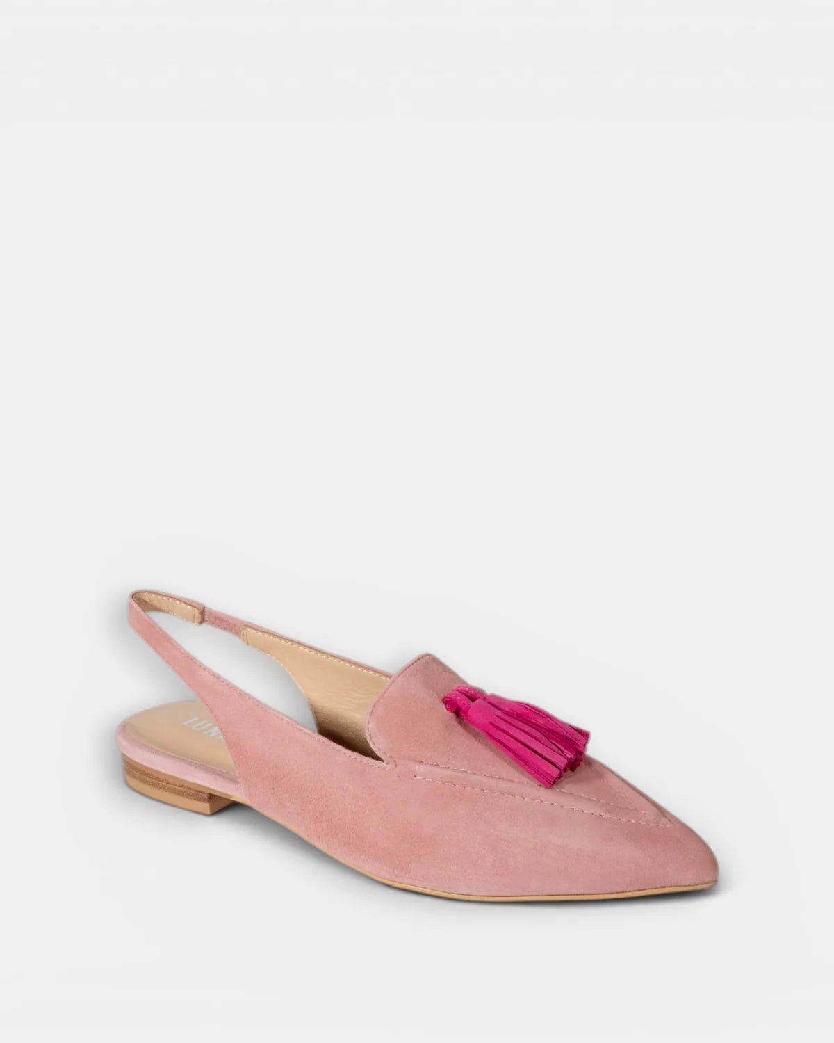 Buy Luna Sole - Piper - Pale Pink/Fuchsia Suede by Luna Sole - at Hamish + Grace