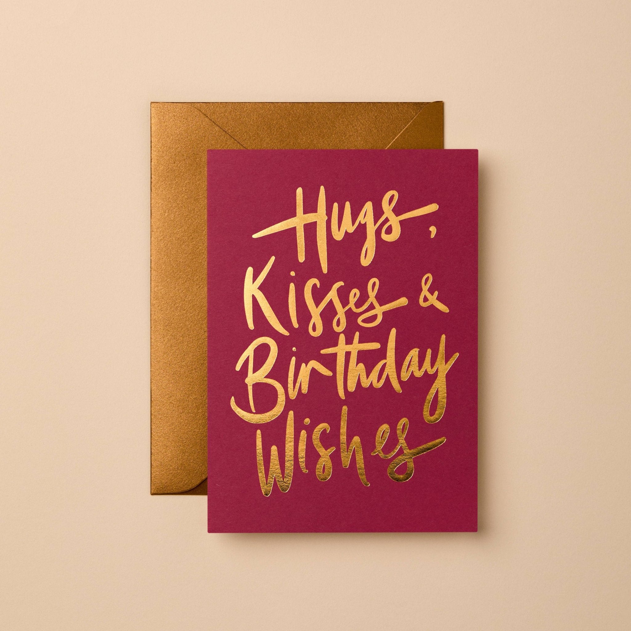 Buy Luxury Birthday Card | Hand-Lettered Gold Foil Finish by Gabrielle & Celine Greeting Cards Australia - at Hamish + Grace