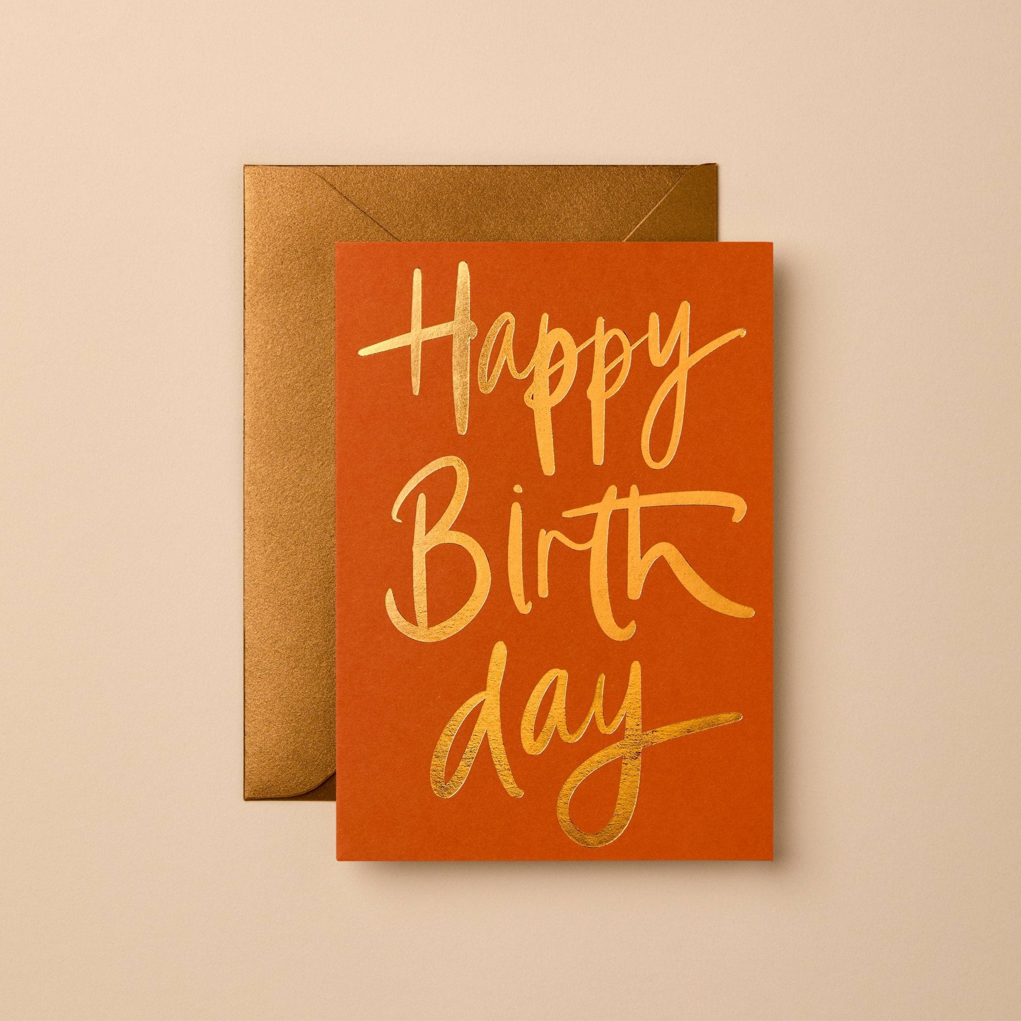 Buy Luxury Birthday Card | Hand-Lettered Gold Foil Finish by Gabrielle & Celine Greeting Cards Australia - at Hamish + Grace