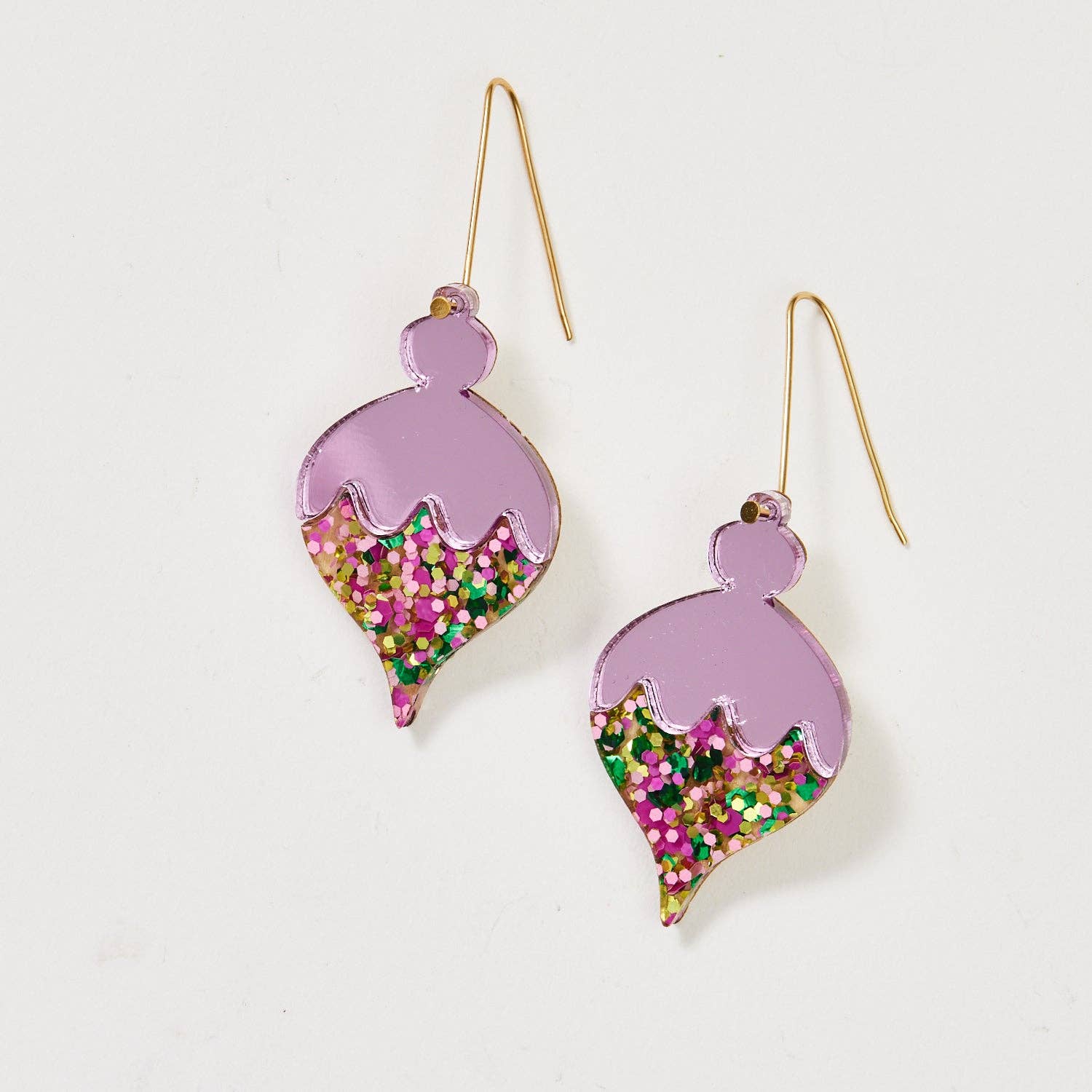 Buy Martha Jean - Bauble Earrings - Liliac + Emerald Berry Sparkle by Martha Jean - at Hamish & Grace