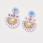 Buy Martha Jean - Betty Earrings - Lilac / Lilac by Martha Jean - at Hamish & Grace