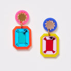 Buy Martha Jean - Brilliant Drop Earrings - Rainbow by Martha Jean - at Hamish & Grace