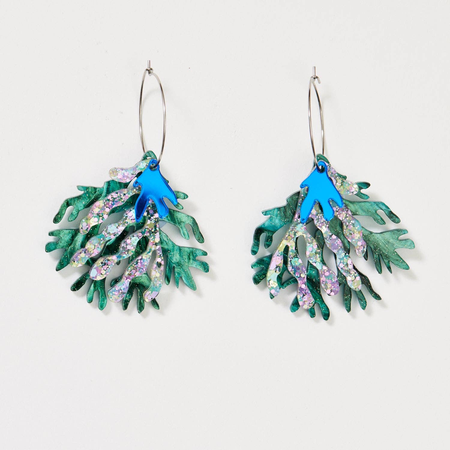 Buy Martha Jean - Seaweed Earrings - Emerald / Mermaid by Martha Jean - at Hamish & Grace