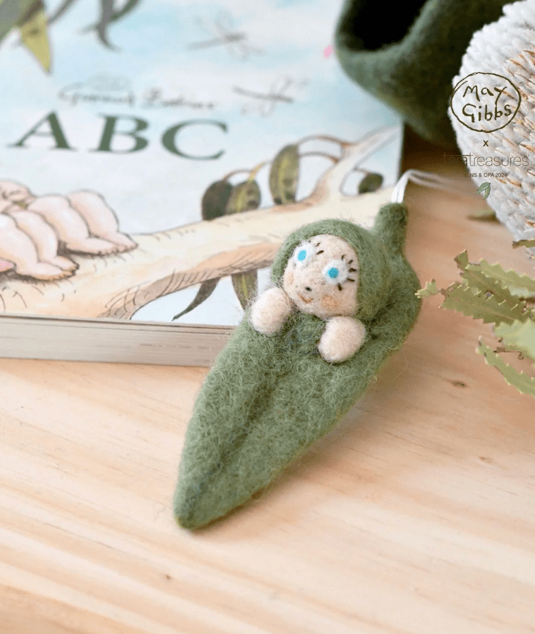Buy May Gibbs x Tara Treasures - Gumnut Baby Snugglepot Cuddlepie Ornament by Tara Teasures - at Hamish + Grace