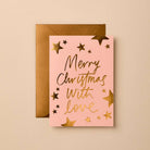 Buy Merry Christmas Card | Hand-Lettered Foil Design by Gabrielle & Celine Greeting Cards - at Hamish + Grace