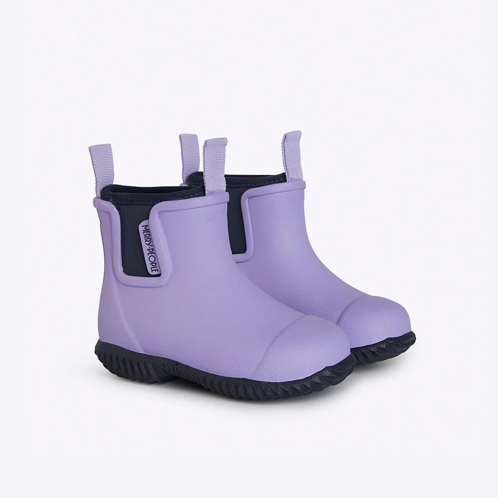 Buy Merry People - Bobbi Kids Gumboot - Lavender & Navy by Merry People - at Hamish + Grace