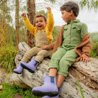 Buy Merry People - Bobbi Kids Gumboot - Lavender & Navy by Merry People - at Hamish + Grace