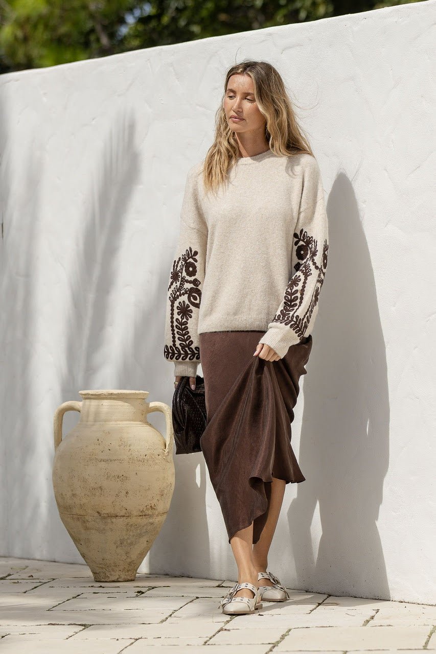 Buy Miss Marlow - Cornelli Embroidered Knit by Miss Marlow - at Hamish + Grace
