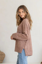 Buy Miss Marlow - Oslo Rib Detail Knit - Nutmeg by Miss Marlow - at Hamish + Grace