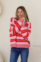 Buy Miss Marlow - Tilly Knit - Red/Pink by Miss Marlow - at Hamish + Grace