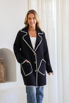 Buy Miss Marlow - Wool Blend Sambada Knit Coatigan - Black by Miss Marlow - at Hamish + Grace