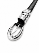 Buy Molten Silver Loop Belt – Black by Aelia - at Hamish + Grace