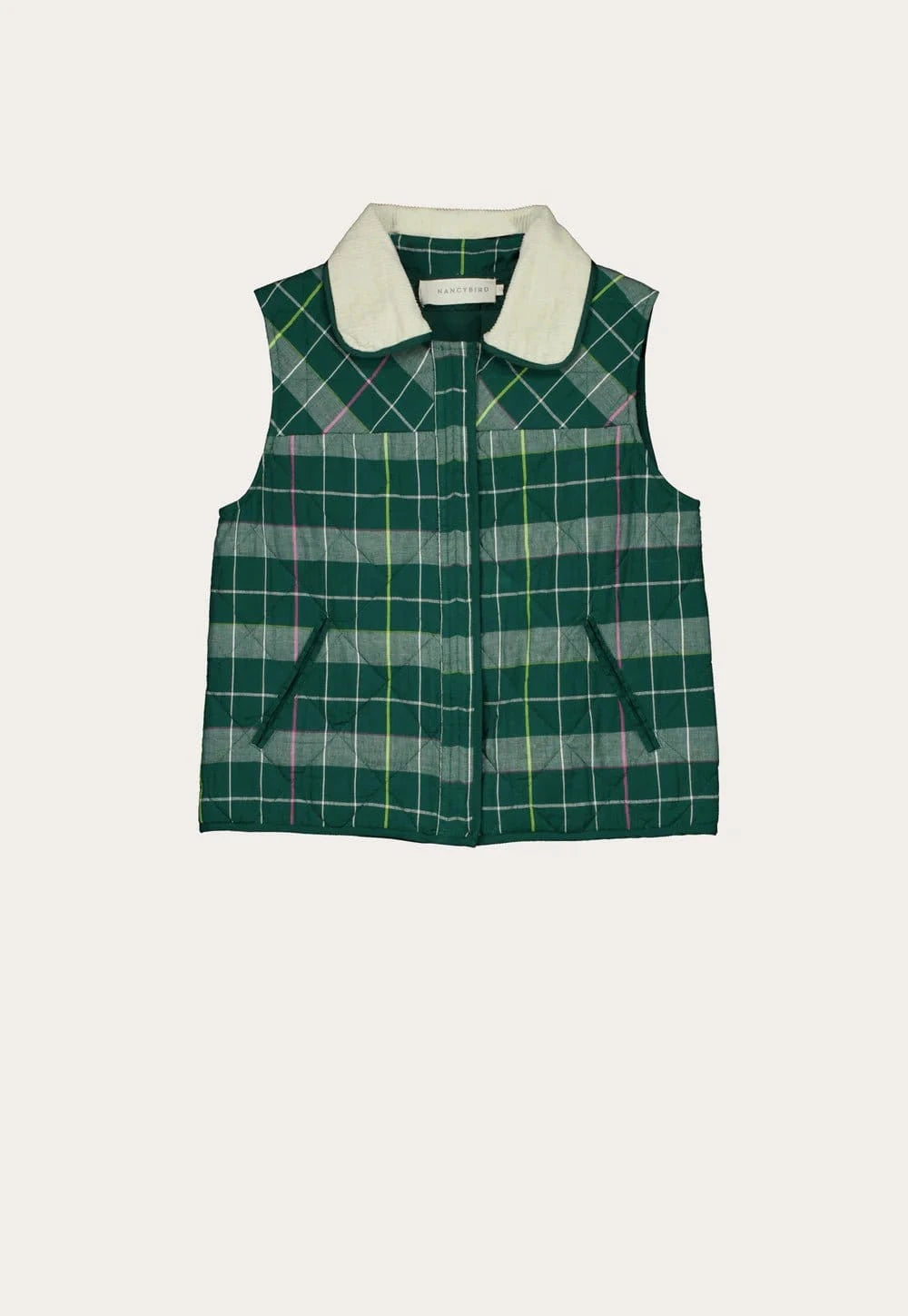 Nancybird Clothing Nancybird - Mulla Vest - Fern Check
