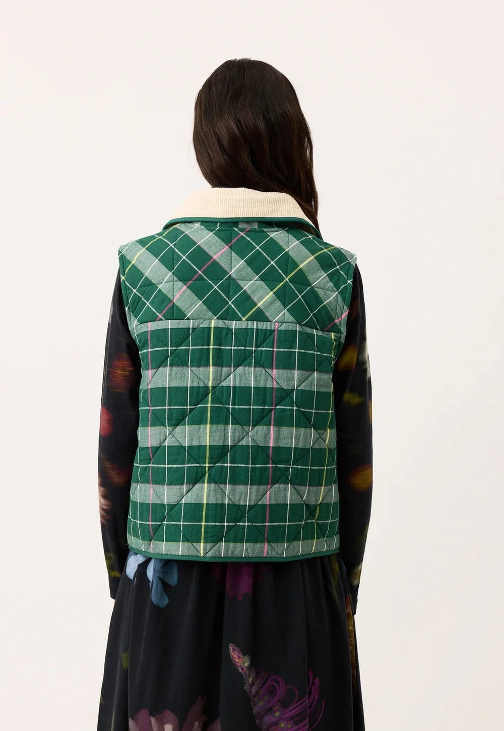 Nancybird Clothing Nancybird - Mulla Vest - Fern Check