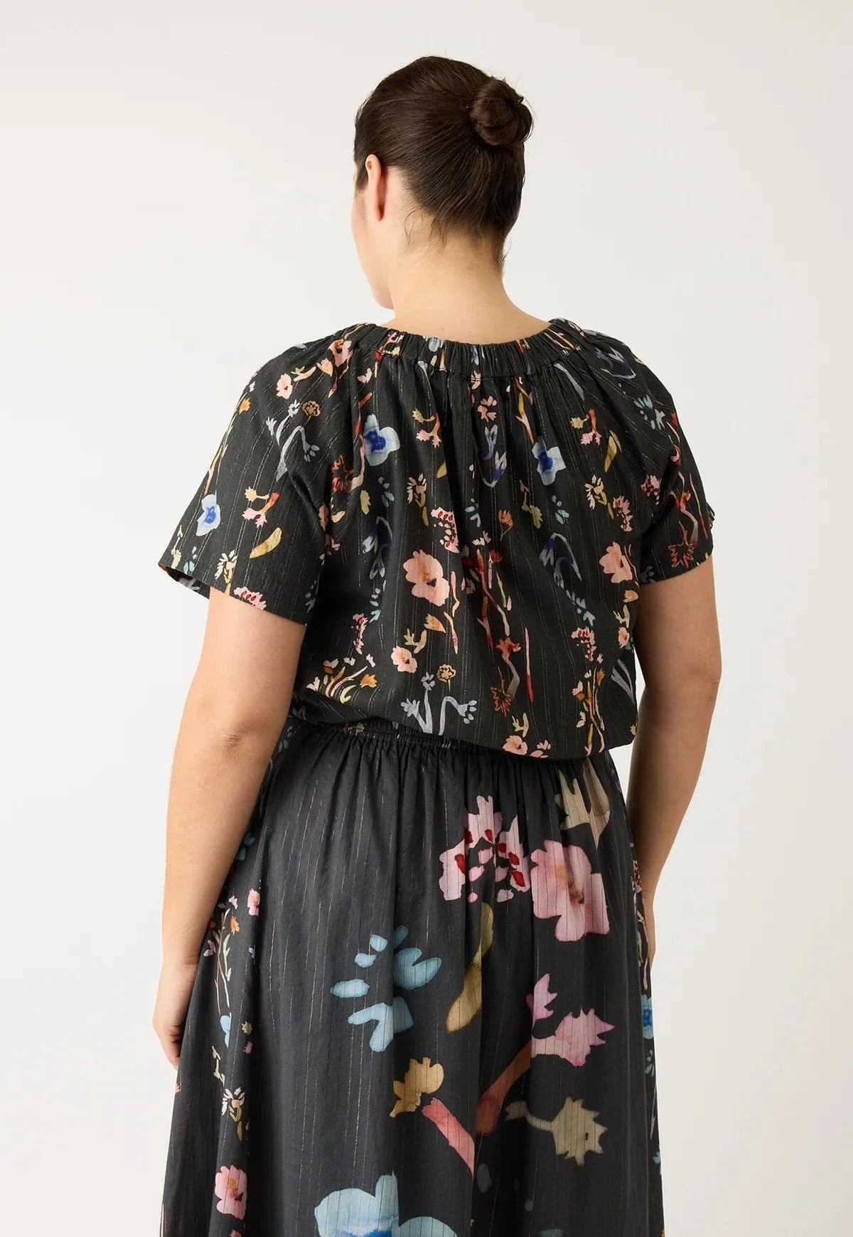 Buy Nancybird - Daphne Top - Watercolour Charcoal by Nancybird - at Hamish + Grace