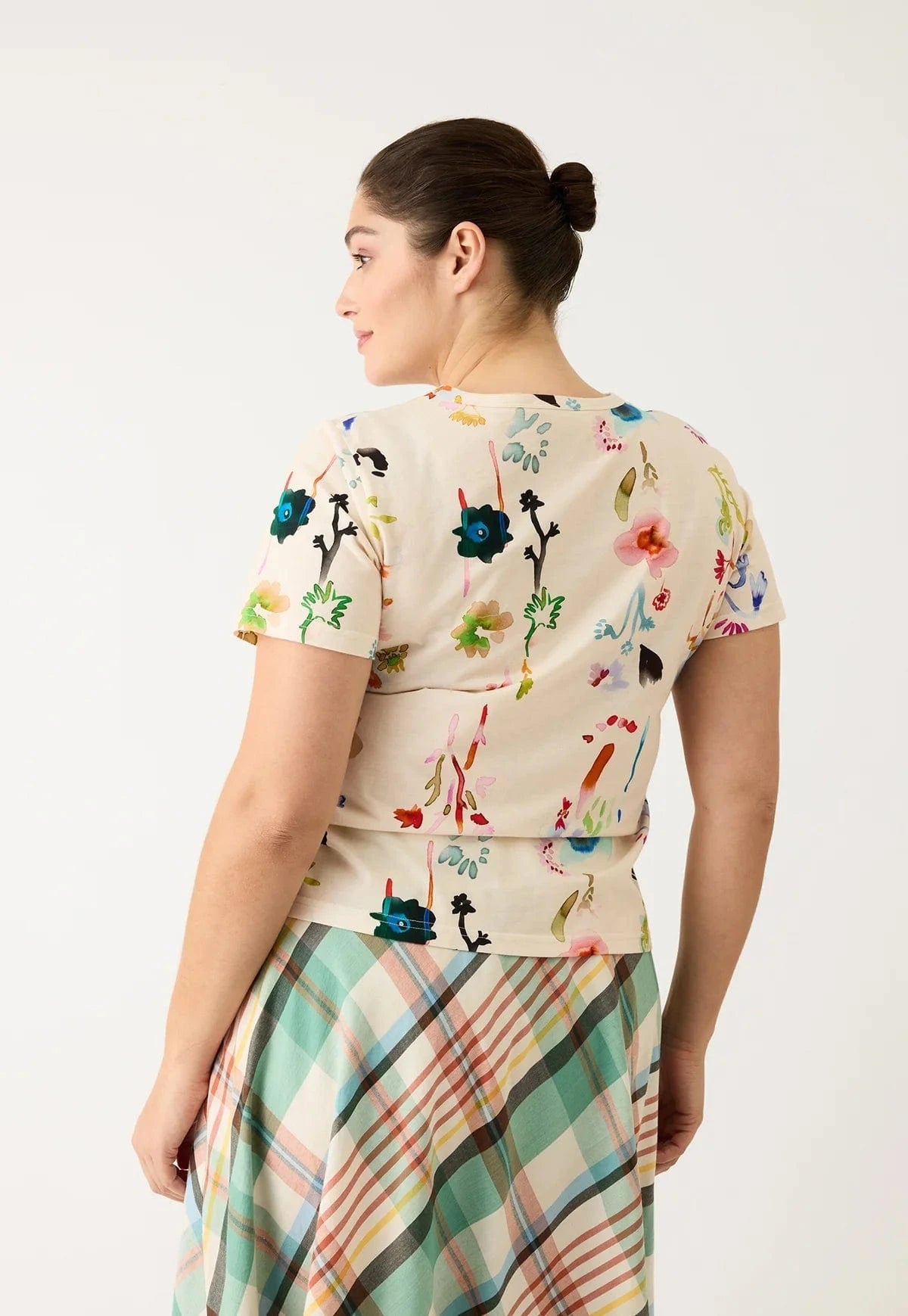 Nancybird Fashion Nancybird - Apollo Tee - Watercolour Cream