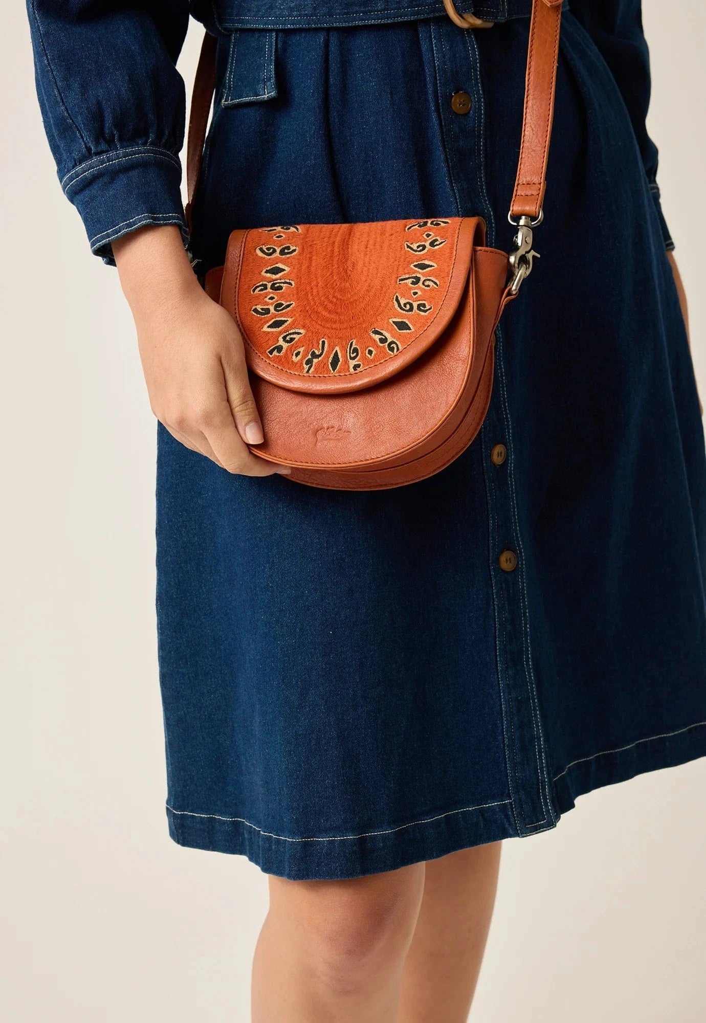 Nancybird Fashion Nancybird - Jessie Crossbody - Ochre Pattern