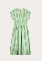 Buy Nancybird - Hana Wrap Dress - Green Stripe by Nancybird - at Hamish + Grace