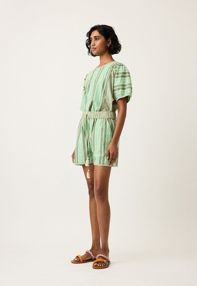 Buy Nancybird - Iris Short - Green Stripe by Nancybird - at Hamish + Grace