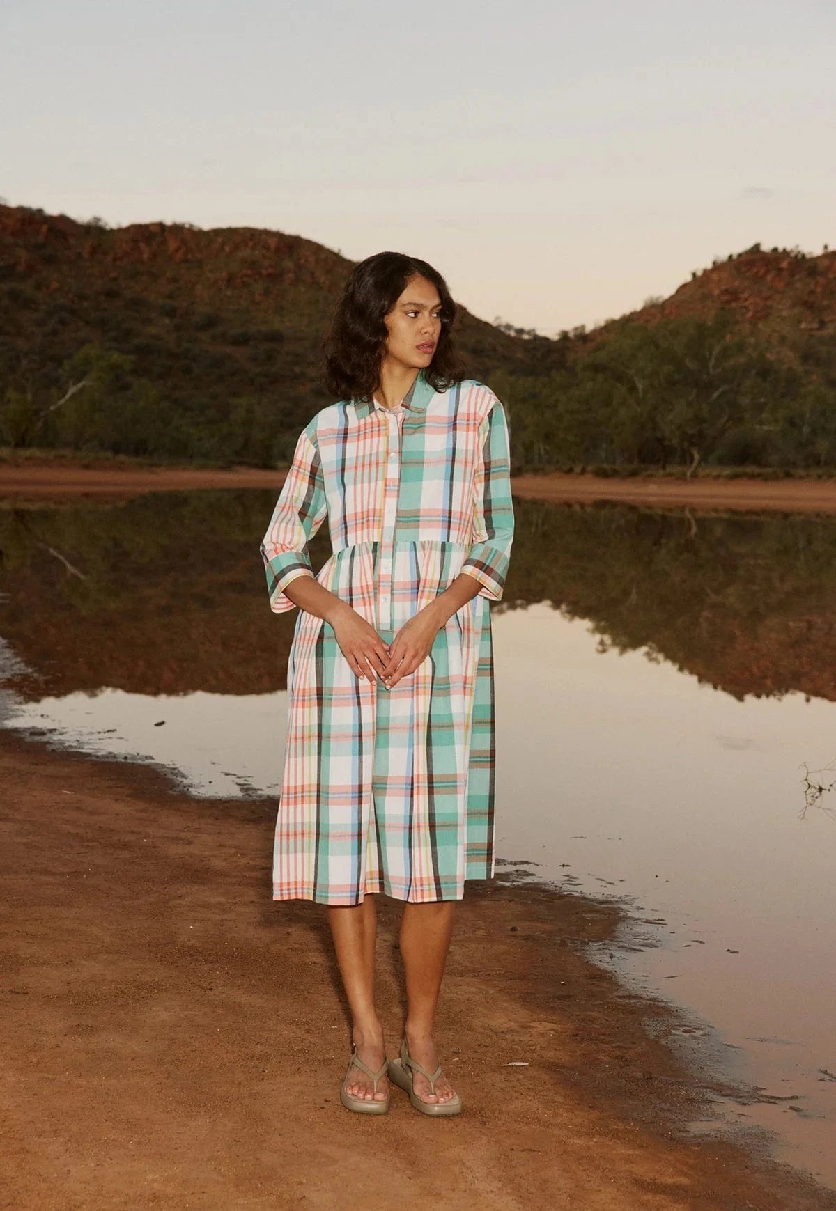 Buy Nancybird - Mel Dress - Summer Check by Nancybird - at Hamish + Grace