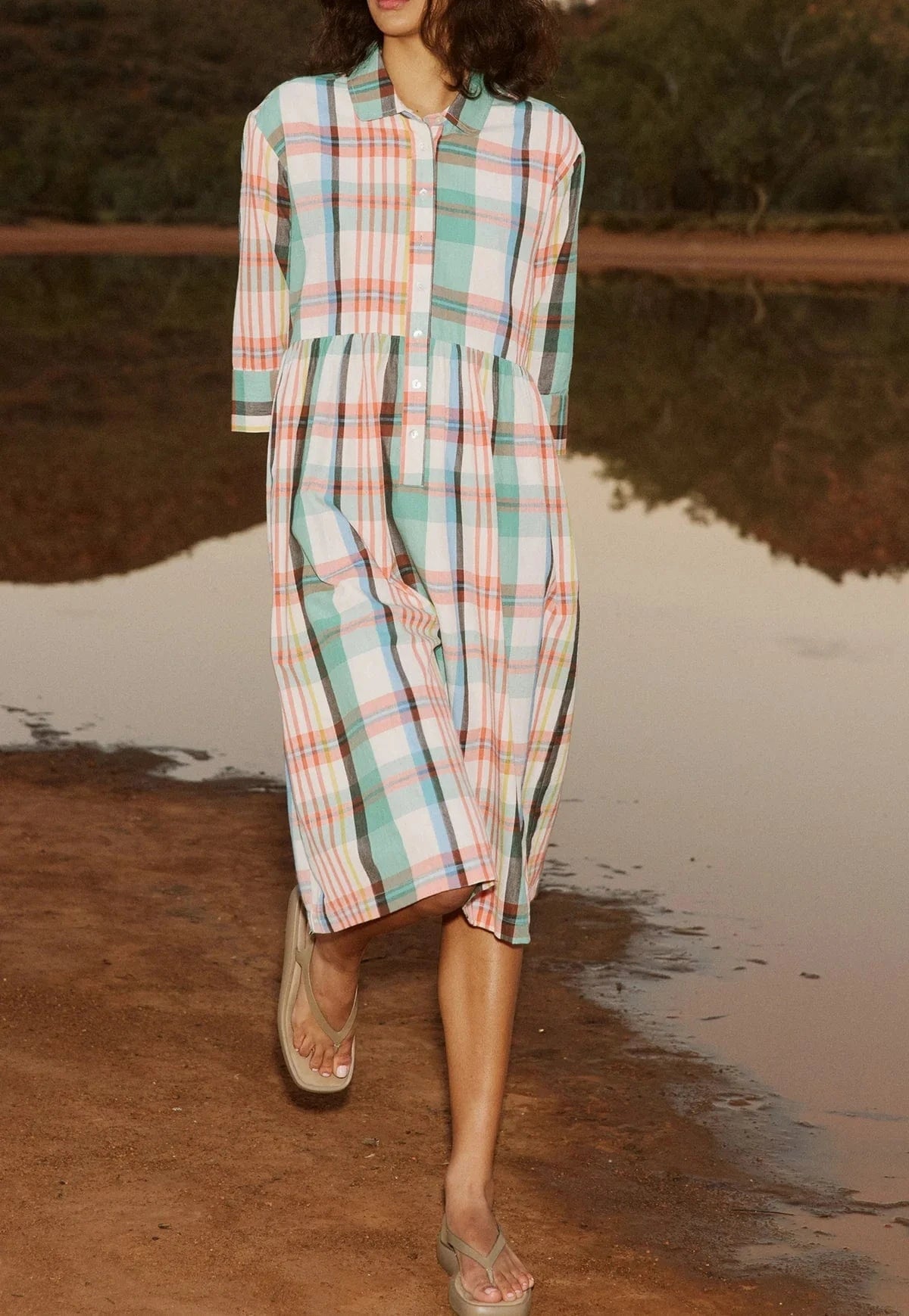 Buy Nancybird - Mel Dress - Summer Check by Nancybird - at Hamish + Grace