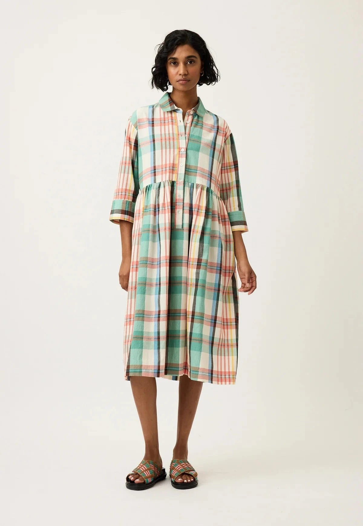Buy Nancybird - Mel Dress - Summer Check by Nancybird - at Hamish + Grace