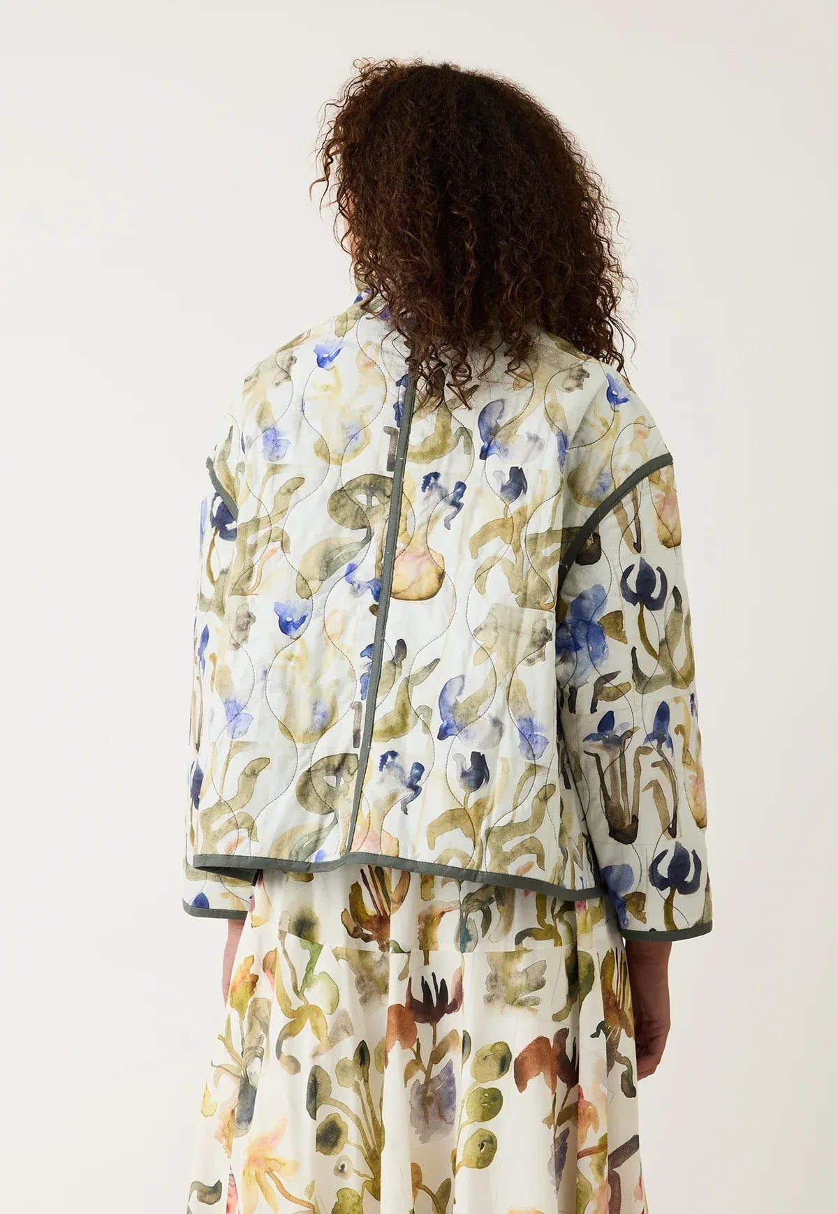 Buy Nancybird - Suri Jacket - Blue Watercolour by Nancybird - at Hamish + Grace