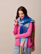 Buy Navy + Pink Saint Martin Scarf by Tiger Tree - at Hamish & Grace