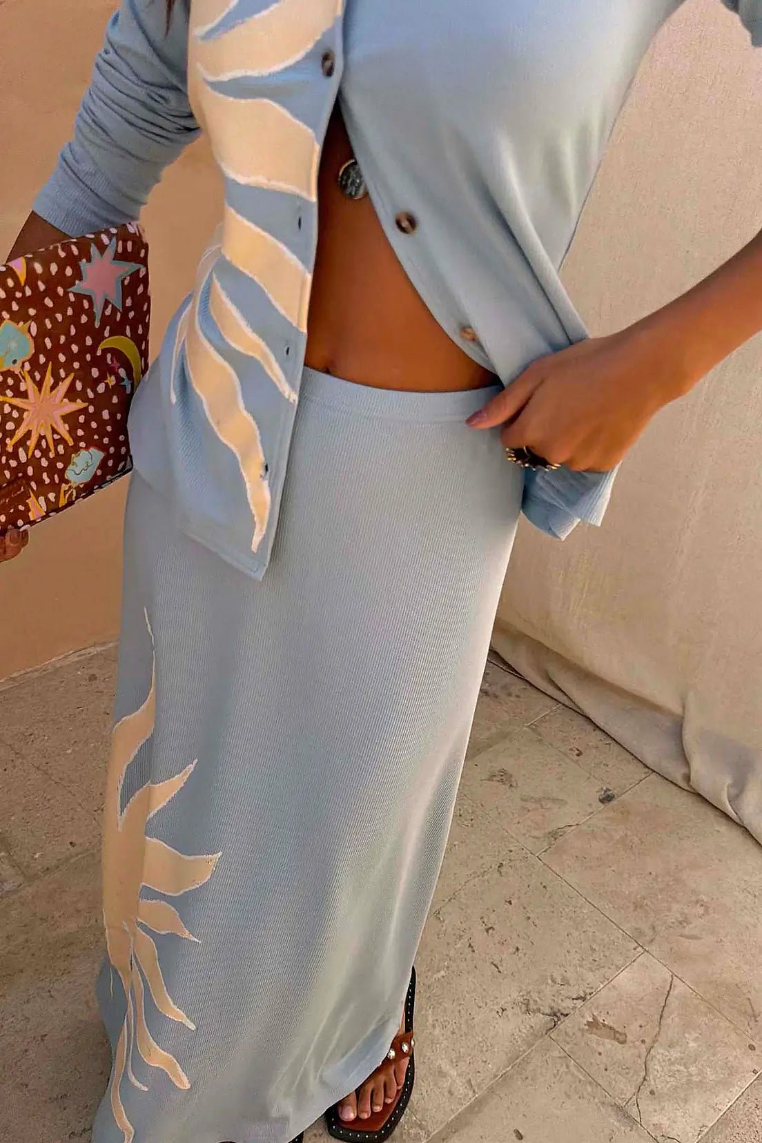 Buy Never Fully Dressed - Ice Blue Sol Alexa Skirt by Never Fully Dressed - at Hamish + Grace