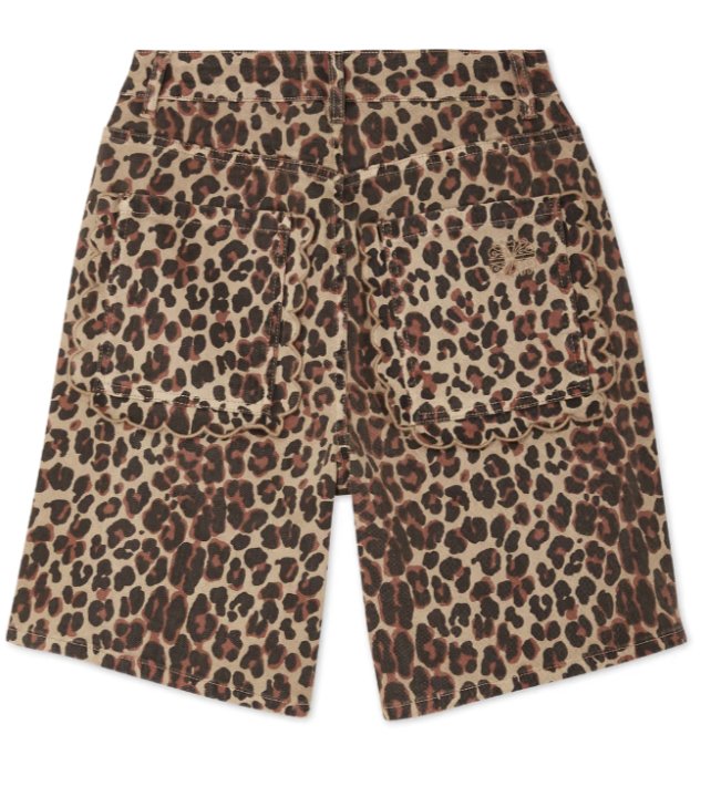 Buy Never Fully Dressed - Leopard Lucia Scallop Pocket Long Shorts by Never Fully Dressed - at Hamish & Grace