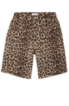 Buy Never Fully Dressed - Leopard Lucia Scallop Pocket Long Shorts by Never Fully Dressed - at Hamish & Grace