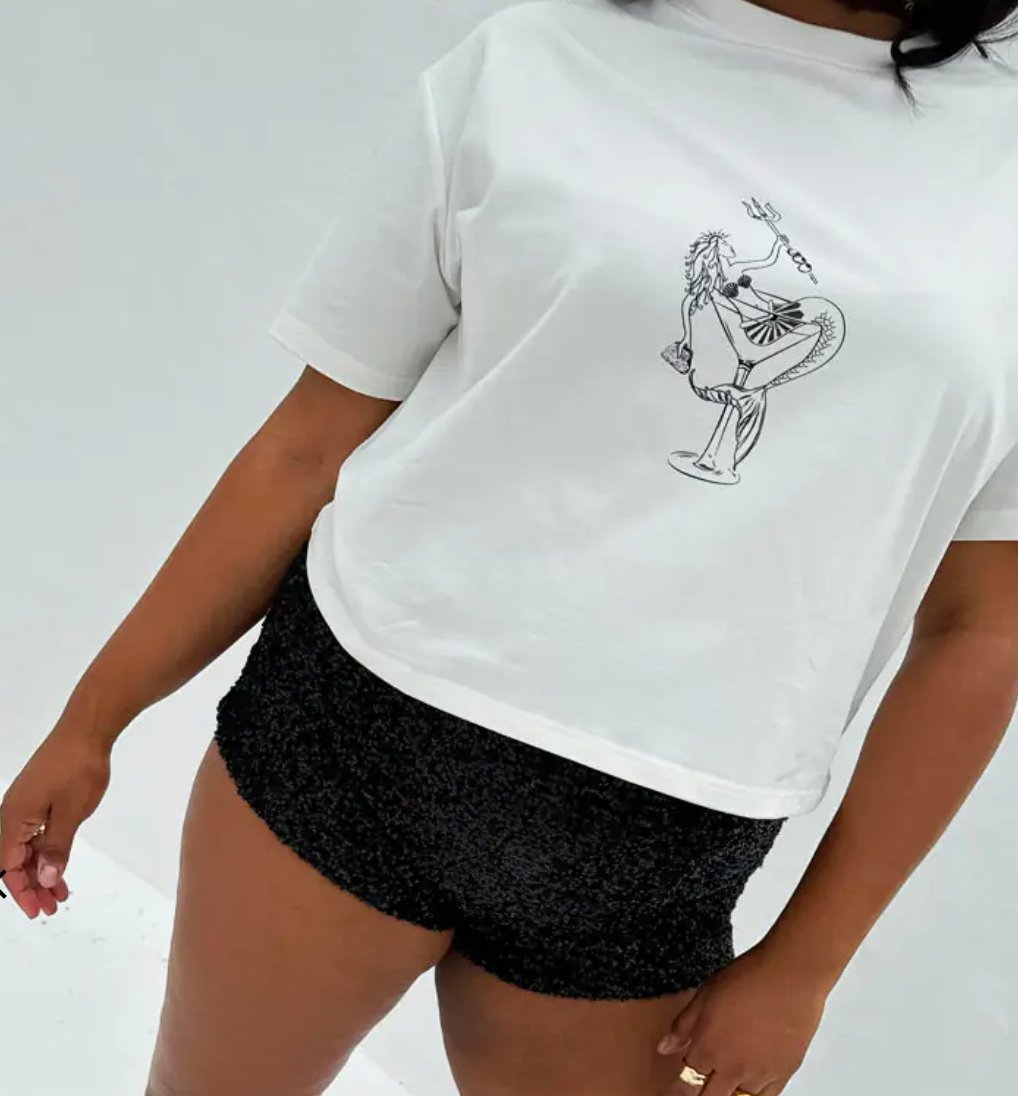 Buy Never Fully Dressed - Mermaid Cocktail Tee by Never Fully Dressed - at Hamish & Grace