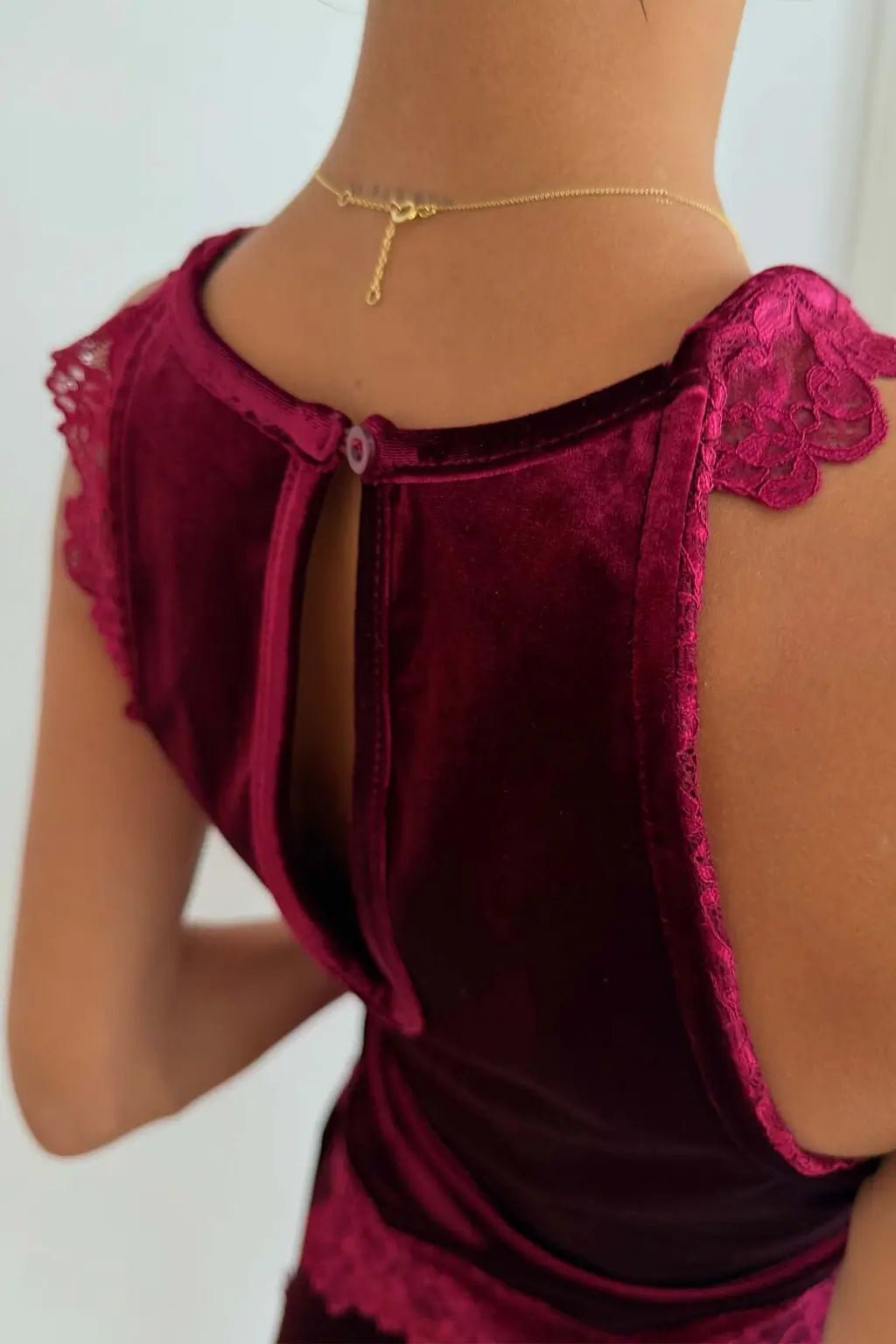 Buy NFD - Burgundy Velvet Top by Never Fully Dressed - at Hamish + Grace