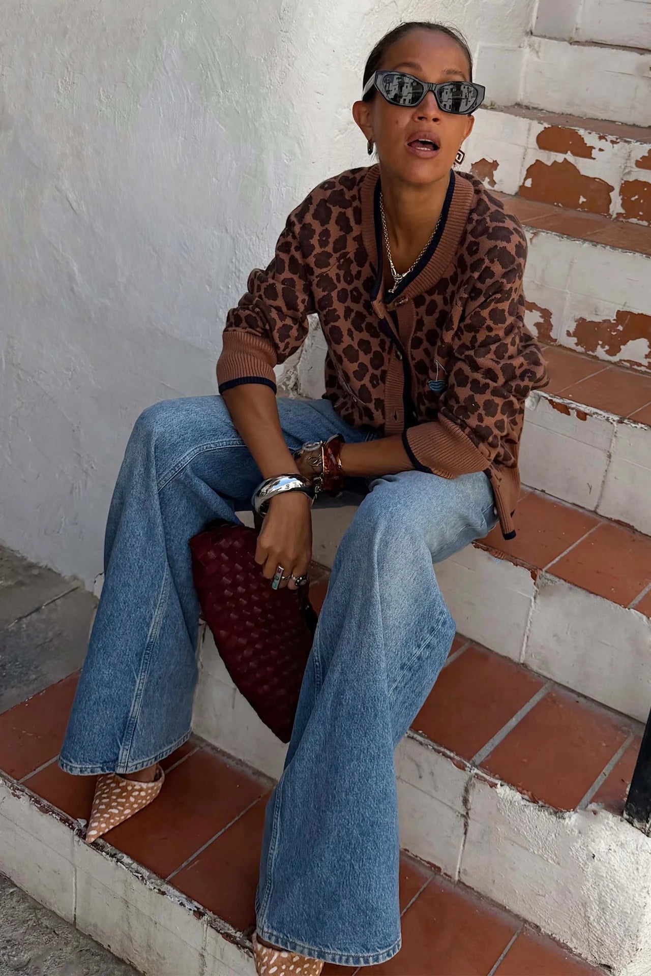 Buy NFD - Leopard Cheryl Cardigan by Never Fully Dressed - at Hamish + Grace