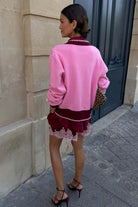 Buy NFD - Pink Mushroom Cardigan by Never Fully Dressed - at Hamish + Grace
