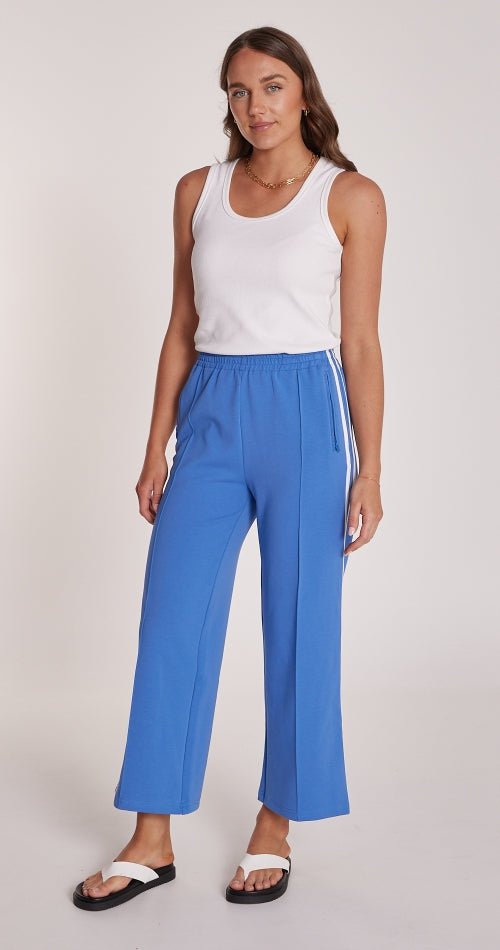 Buy Noah Cropped Wide Pant - Blue PREORDER by Feather & Noise - at Hamish & Grace