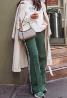 Buy Noah Wide Pant - Green by Feather & Noise - at Hamish & Grace