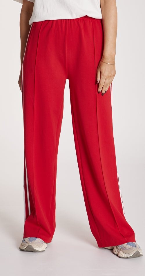 Buy Noah Wide Pant - Red Stripe by Feather & Noise - at Hamish & Grace