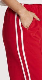 Buy Noah Wide Pant - Red Stripe by Feather & Noise - at Hamish & Grace