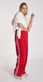 Buy Noah Wide Pant - Red Stripe by Feather & Noise - at Hamish & Grace