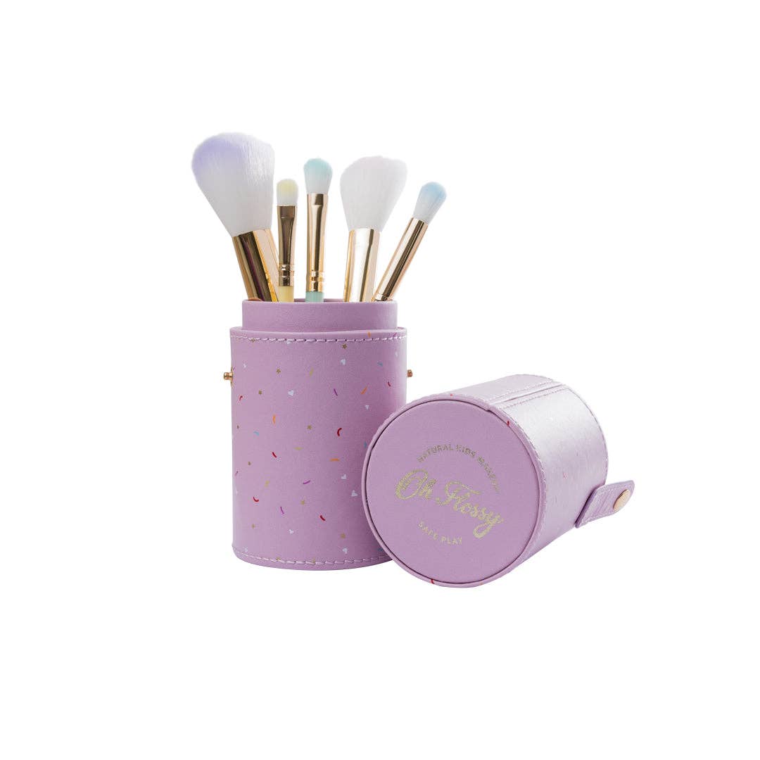 Oh Flossy Baby + Child Oh Flossy 5-Piece Rainbow Makeup Brush Set