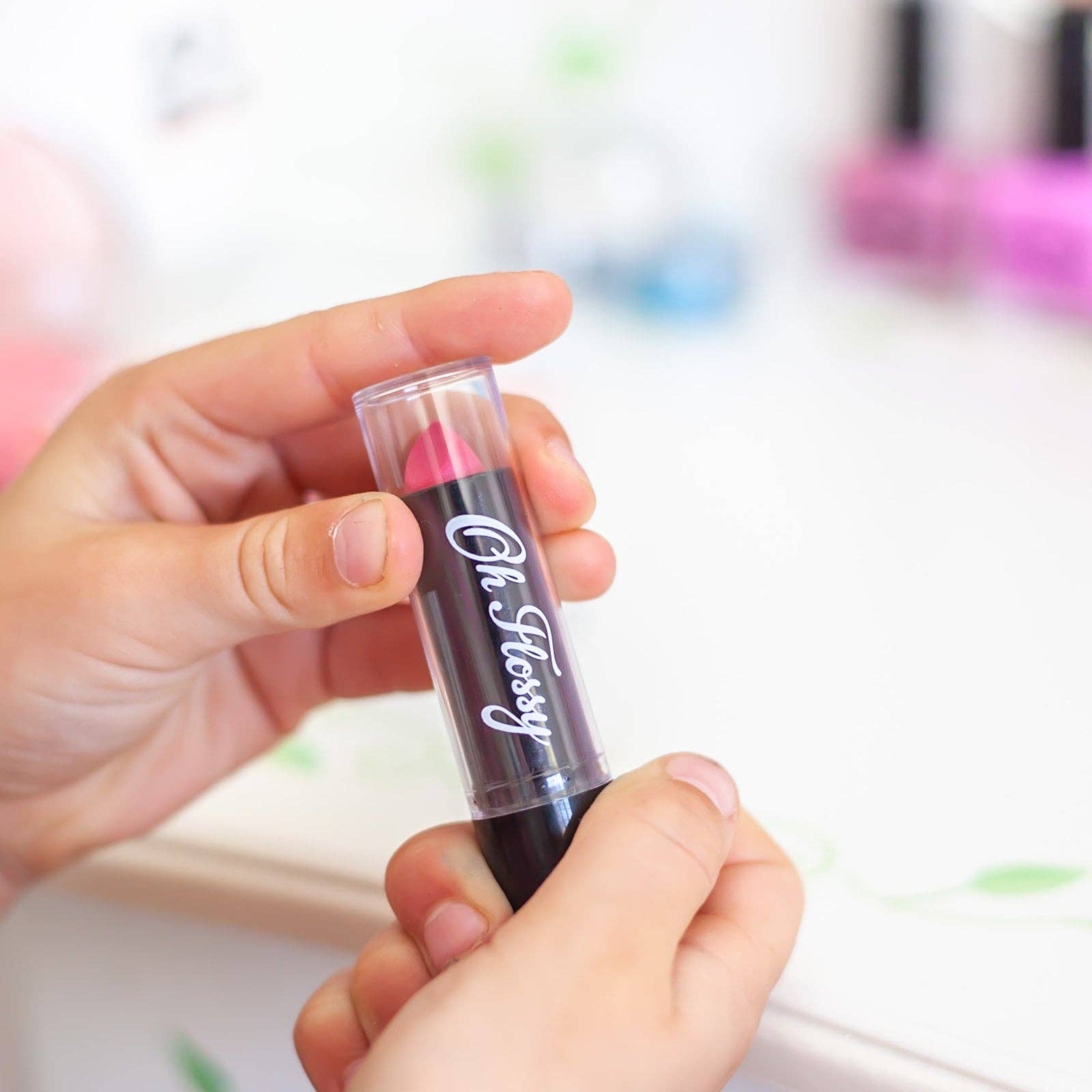 Oh Flossy Baby + Child Oh Flossy Individual Lipstick: Pink Lipstick Tube