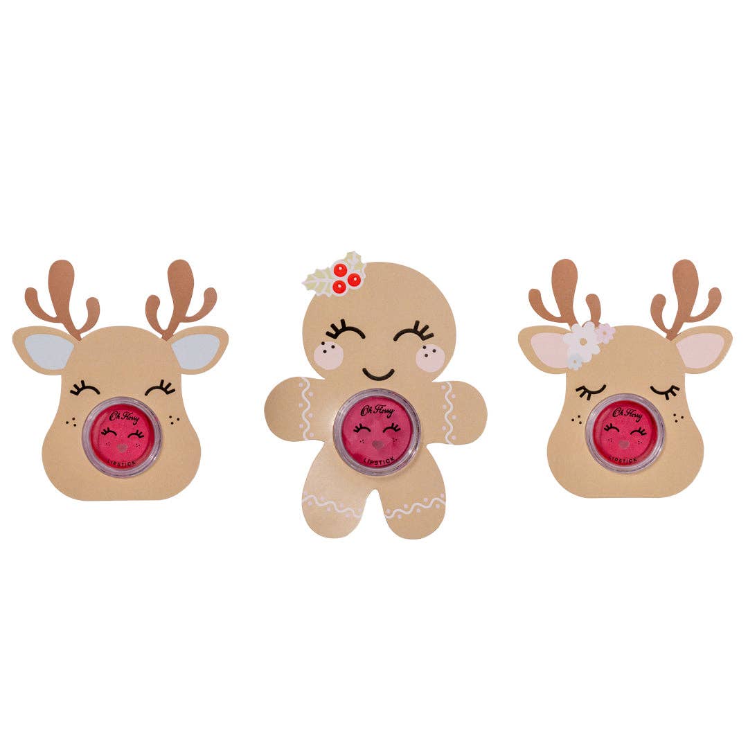 Buy Oh Flossy Lipstick Stocking Stuffer: Rudolph - Pink Ears with Flowers by Oh Flossy - at Hamish & Grace