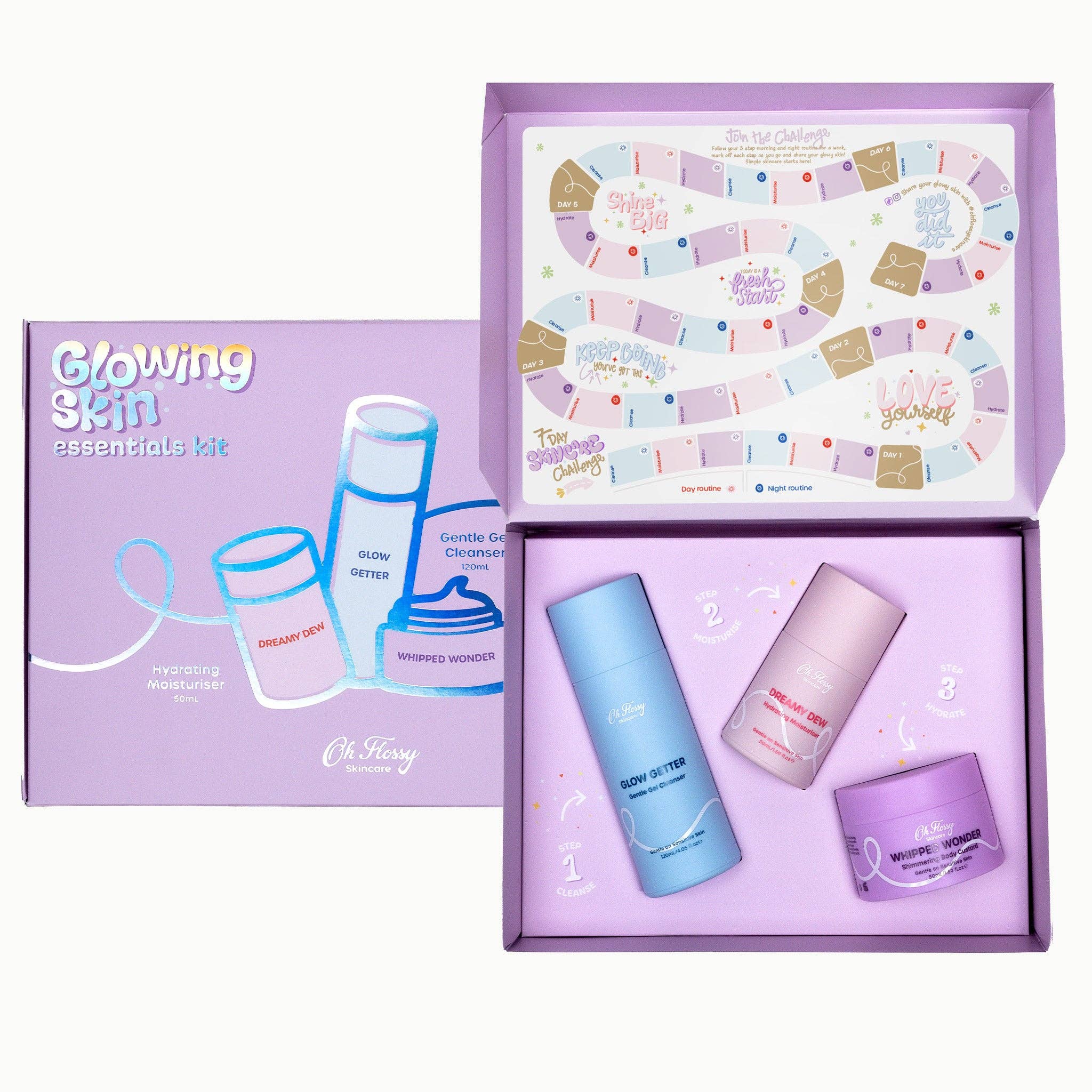 Buy Oh Flossy Skincare - Glowing Skin Essentials Kit by Oh Flossy - at Hamish & Grace