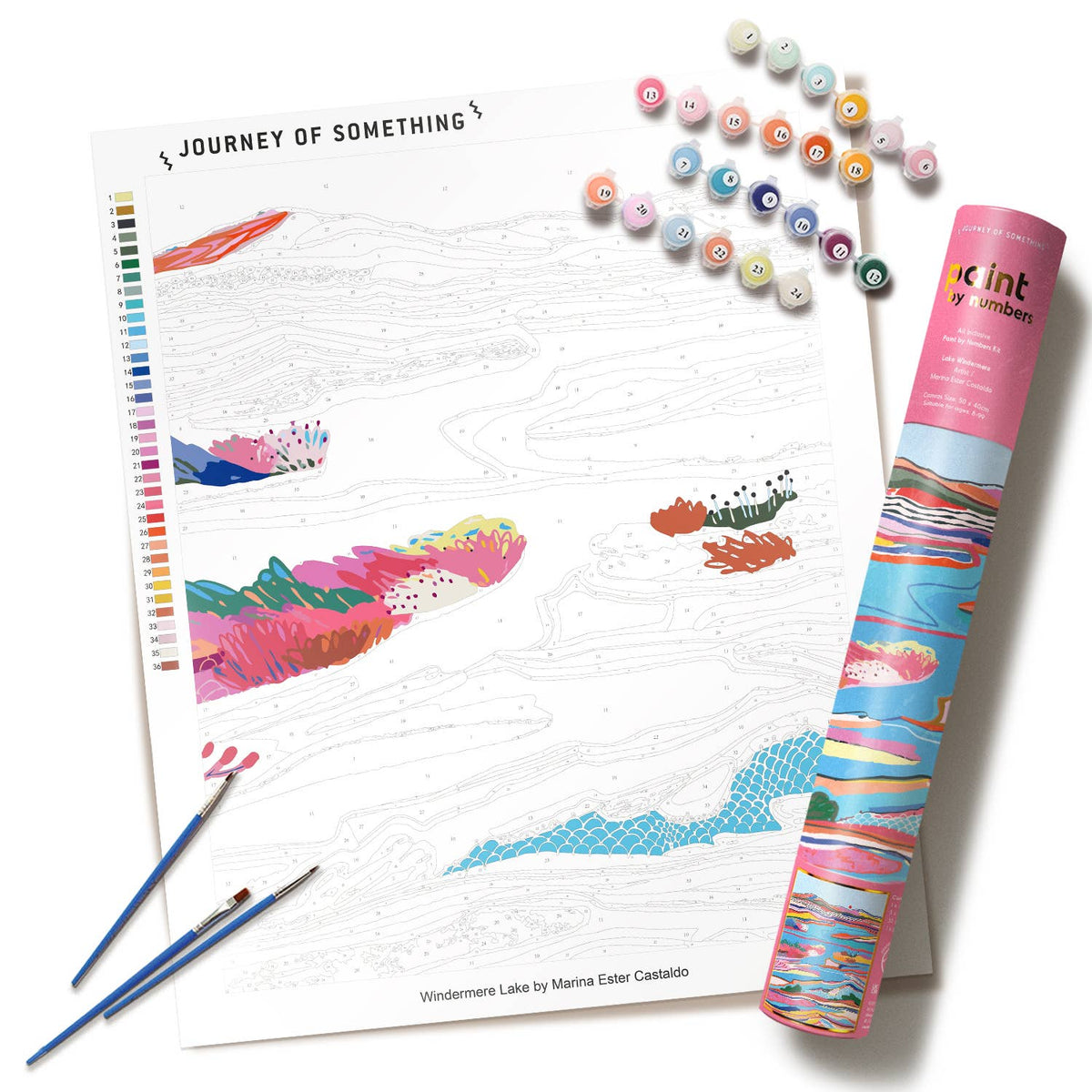Buy Paint by Numbers - Lake Windermere by Journey Of Something AU & EU - at Hamish + Grace