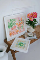 Paint Like Frida Homeware Paint by Numbers Kit Birthday Flowers (Rolled)